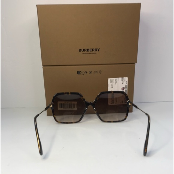 💯 - New Authentic Burberry Brown Gradient Square Ladies Sunglasses BE4324 - Picture 7 of 14
